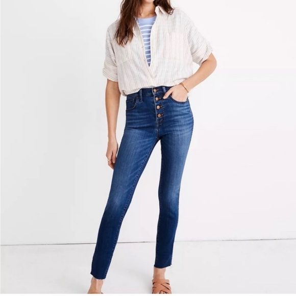 Madewell 10" High Rise Skinny Jeans 27 - Picture 1 of 16